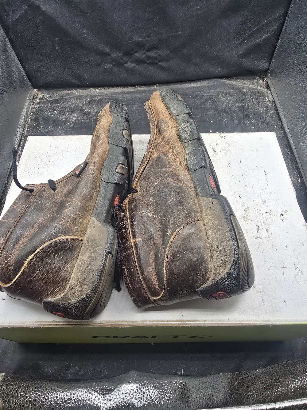 Justin Boots Brown Leather Ankle Booties - Picture 3 of 7